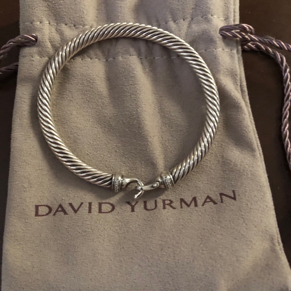 David Yurman bangle with diamonds.